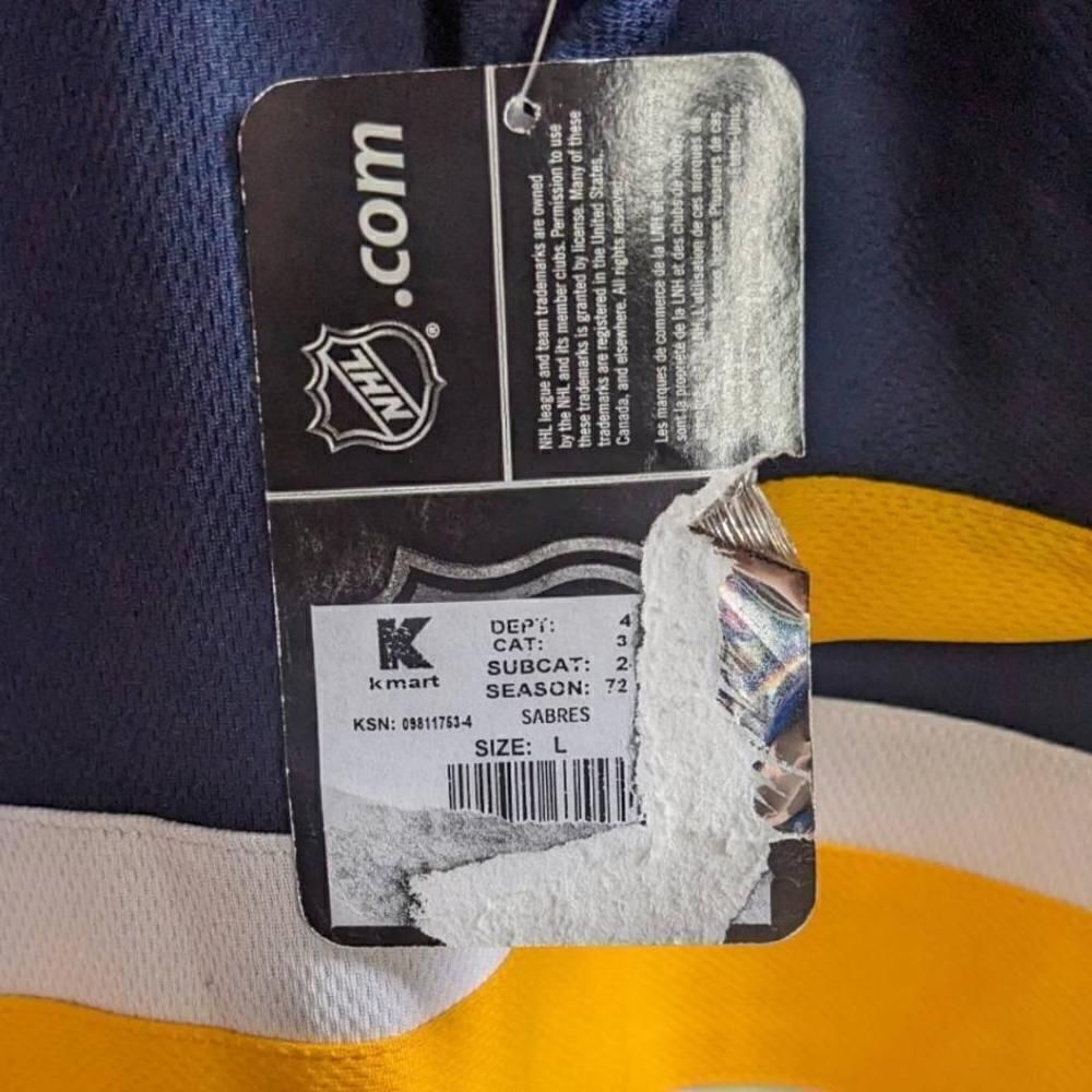 NHL Jerseys Hockey Buffalo Sabres Long Sleeve Blue Size 14/16 - Picture 7 of 7